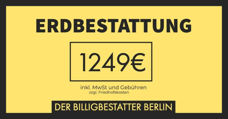 Seebestattung nur 1249€ - Billigbestatter Berlin
